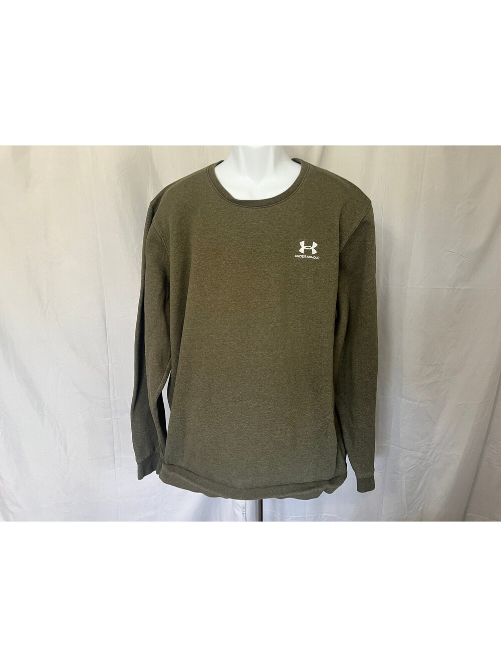 Under Armour Men's Army Green Crewneck Sweatshirt 3XLT Tall 3XL